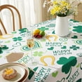thumbnail image 3 of St. Patrick''s Day Tablecloth for Rectangle Tables, Machine Washable Green Table Cover with Irish Lucky Shamrock Patterns for Dining Tabletop Decoration (Rectangle/Oblong, 60" x 84" (6-8 Seats)), 3 of 5