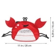 thumbnail image 2 of SHISUYAN Crab Shape Bag Kids Seashell Collecting Bag Picking Up Shells Pouch Mesh Beach Bag, 2 of 8