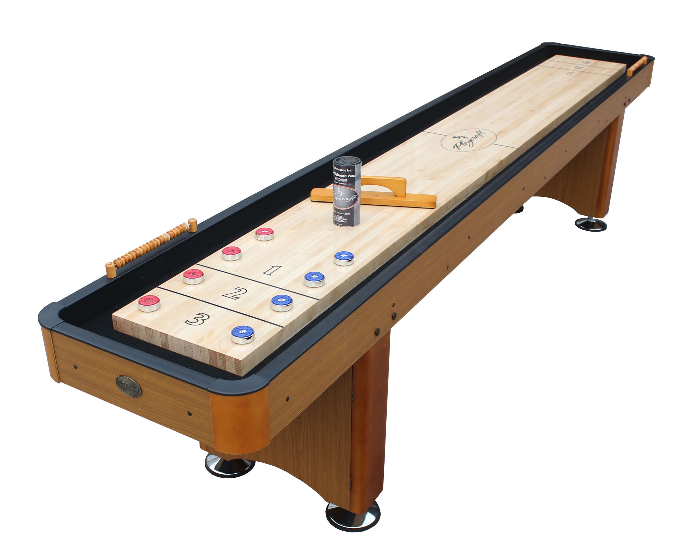 Playcraft Woodbridge Honey Oak 9 Ft. Shuffleboard Table