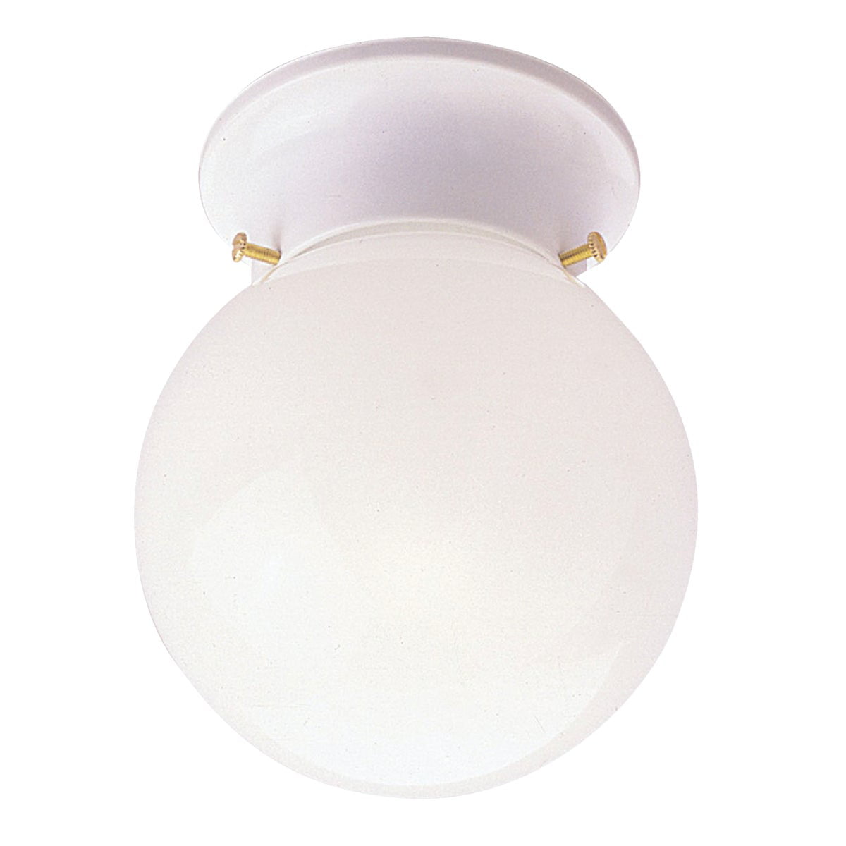 Home Impressions 6 In White Incandescent Flush Mount Ceiling Light Fixture 