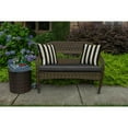 thumbnail image 4 of Casual Cushion Solid Sunbrella® Fabric 1-Piece Indoor/Outdoor Wicker Bench Cushion, 43.5"W x 19.5"L, Canvas Black, 4 of 6