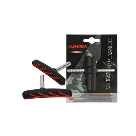 Origin8 Pro Force Mountain Brake Pads Threadless Post 72mm Black Red MTB