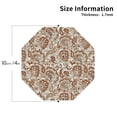 thumbnail image 2 of Vsdgher Indian Paisley1 Leather Coasters for Drinks, Durable Drink Coasters 4 Set for Tabletop Protection, Luxurious Home Décor and Housewarming Gift ( {designName})Octagon, 2 of 6