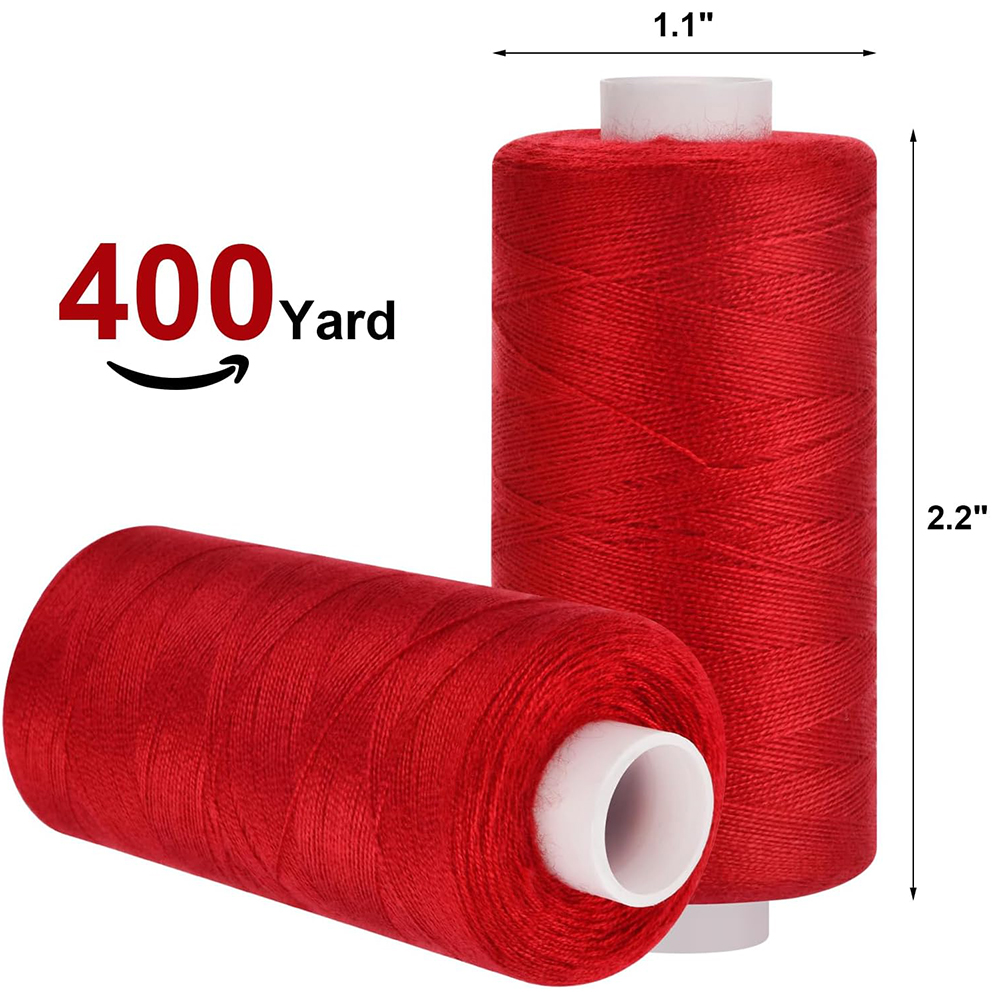 Januofit 72pcs Sewing Thread Kit, 36 Colors, 400 Yards per Spool Polyester Thread, Prewound Bobbins, Sewing Machine Threads