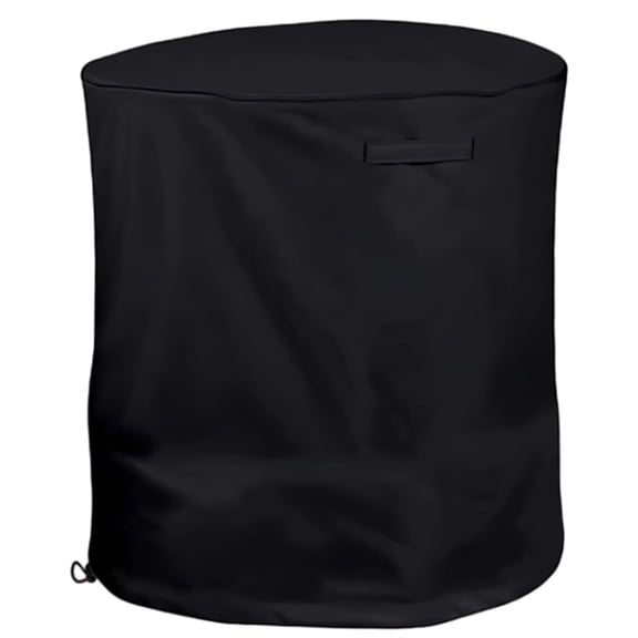 Wood Chipper Shredder Cover, Long-Lasting 420D Oxford Fabric, Sunshine-Resistant and Waterproof, Drawstring and Adhesive Strap Design, 33.5 in x 43.3 in (85 cm x 110 cm) Black for Outdoor Protection