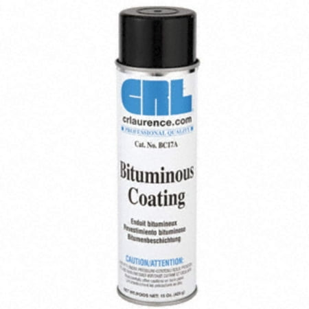 C.R. LAURENCE BC17A CRL Bituminous Paint - Aerosol, Creates a Barrier Between Railing Hardware and Concrete By CR
