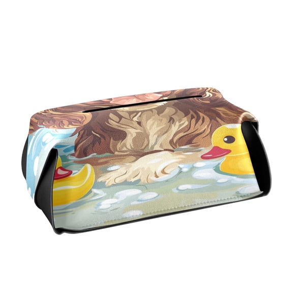BZSMCE Leatehr Tissue Holders Cute Sunny Splash Pattern Tissue box