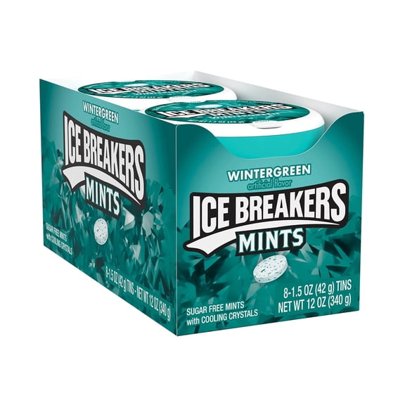 Ice Breakers Mints Wintergreen Pack of 8, 1.5oz Each