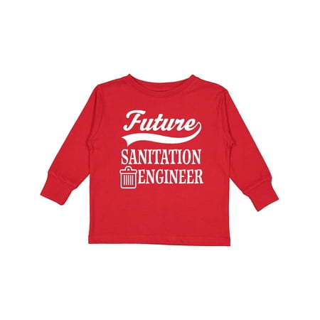 

Inktastic Future Sanitation Engineer Job Gift Toddler Boy or Toddler Girl Long Sleeve T-Shirt