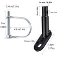 thumbnail image 2 of 2pcs Bicycle Tow Bar, Bicycle Trailer Clutch, Bicycle Trailer Connector, Bicycle Tow Hook Adapter, for Child Trailer Bicycle Trailer Dog Trailer Pull Head, 2 of 5