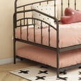 thumbnail image 6 of Fox Twin Daybed with Twin Trundle in Black - Elegant & Simple Design, 6 of 15