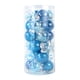 thumbnail image 3 of Matsuzay 24 piezas de bolas de Navidad pequeñas bolas decorativas para interiores y exteriores, casa de campo, sala de estar, dormitorio, Kits de decoración para fiestas lago azul, 3 of 6