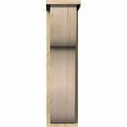 thumbnail image 2 of 8"W x 14"D x 30"H Carmel Rough Sawn Corbel w/Backplate, Douglas Fir, 2 of 9