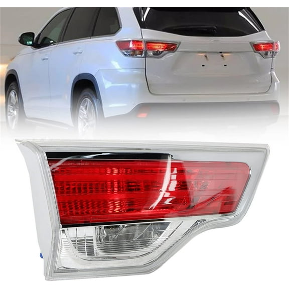 munirater Rear Brake Tail Light Assembly Replacement for 2014-2016 Toyota Highlander Tail Lamp Left Driver Side Inner 815900E060 TO2802115