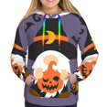 thumbnail image 3 of KLL Halloween Gnomes for Womens Pullover Hoodie with Pocket Hooded Long Sleeve Shirts Sweatshirt for Women-Large, 3 of 7