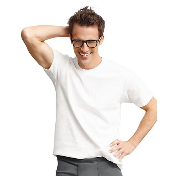 Hanes Classics Men's Traditional Fit ComfortSoft TAGLESS Crewneck Undershirt 2X-4X 3-Pack