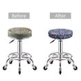 thumbnail image 5 of Fotbe Rose Flowers Stool Covers Round,Waterproof Round Bar Stool Covers Bar Chair Covers Washable Stool Cushion Slipcover for 12-14 Inch Chair-13 inch, 5 of 7