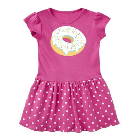 

Inktastic White Donut with Sprinkles Gift Baby Girl Dress