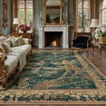 thumbnail image 2 of BERTHMEER 8'x10' Area Rugs for Living Room Dining Room Bedroom Farmhouse Office Vintage Tree Pattern Distressed Washable Traditional Non Slip Large Rugs Carpets,Multicolor, 2 of 5