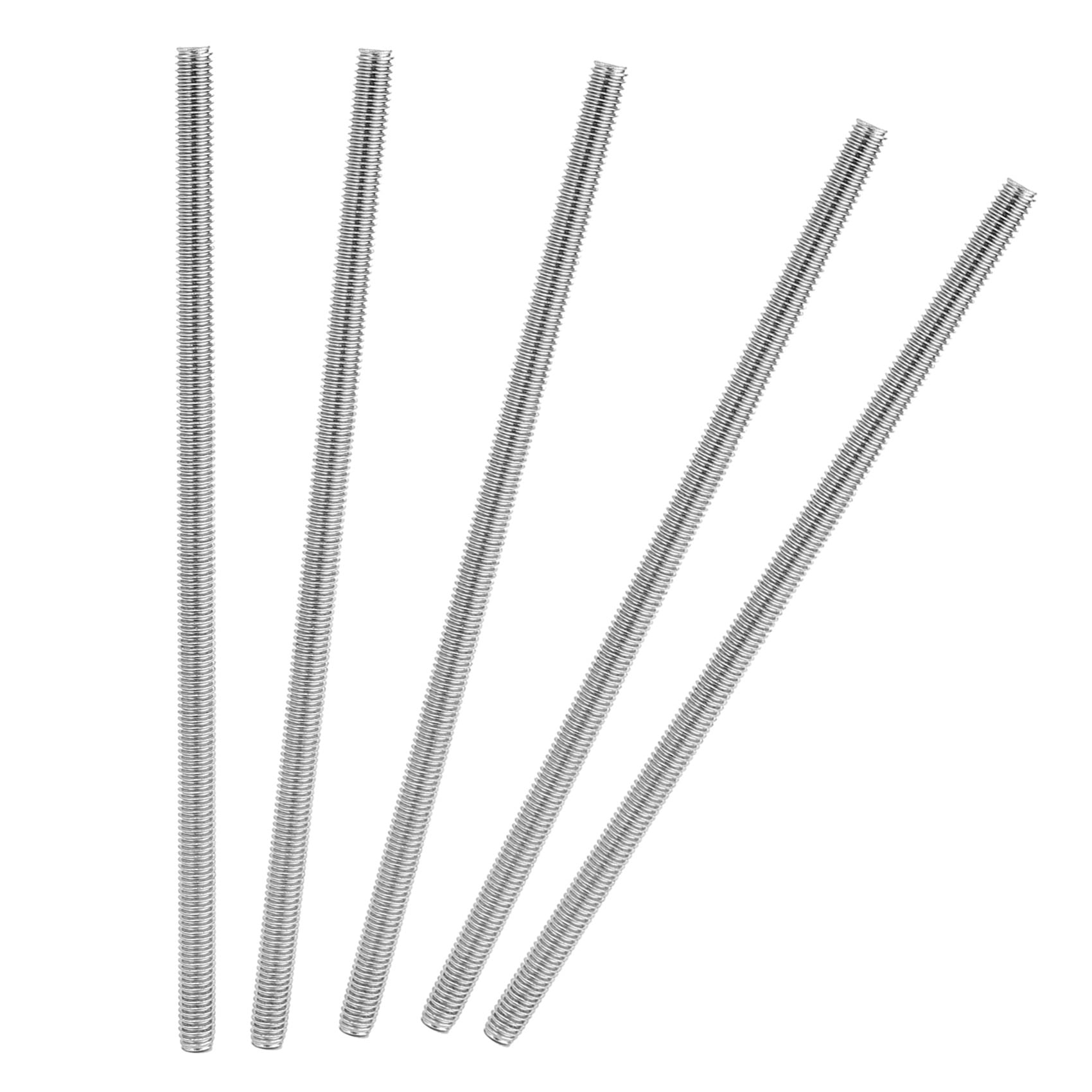 M6 x 150mm 304 Stainless Steel Fully Threaded Rod Bar Studs Hardware 20 Pcs