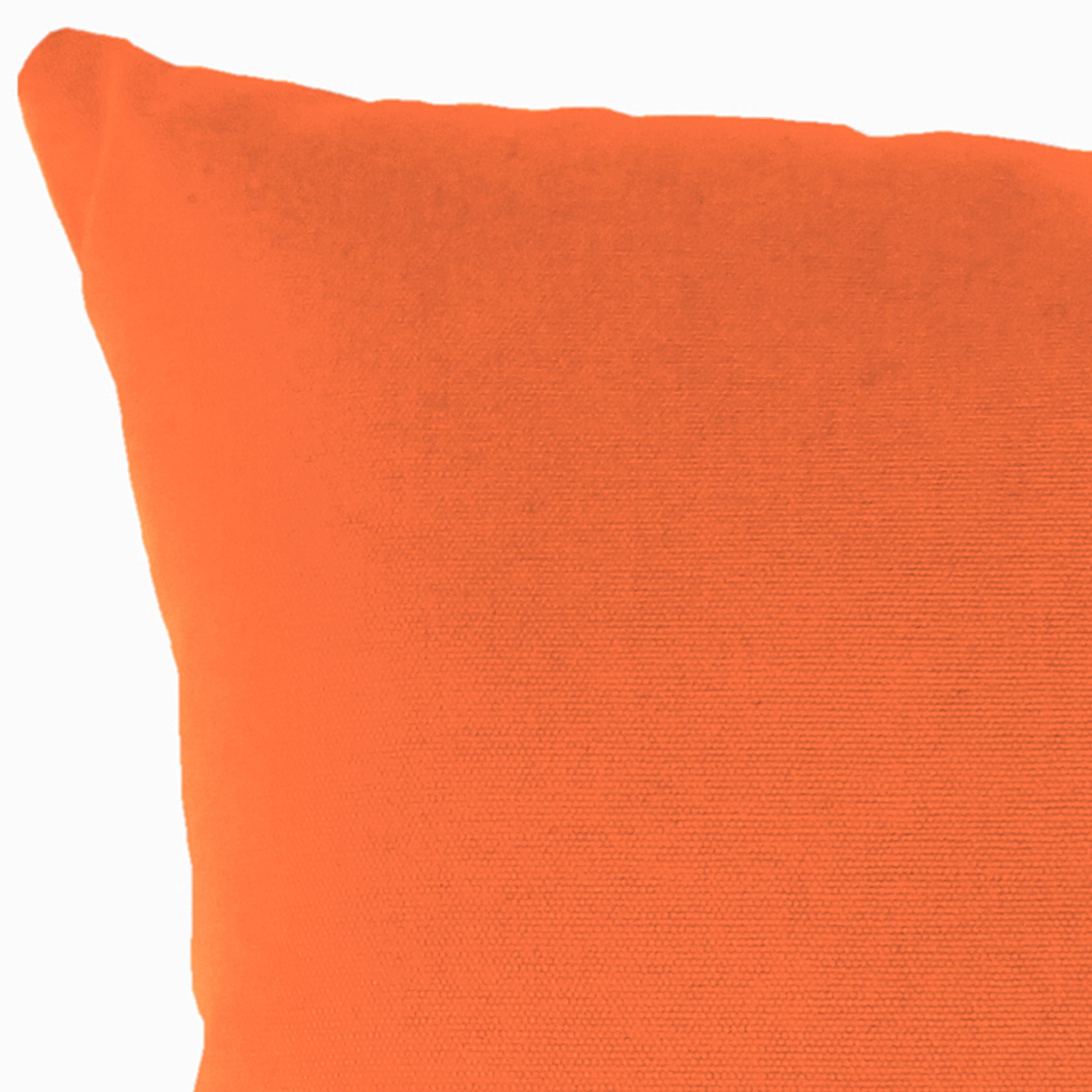 Jordan Manufacturing Sunbrella 16" x 16" Canvas Tuscan Orange Solid Square Outdoor Throw Pillow