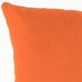 thumbnail image 6 of Jordan Manufacturing Sunbrella 16" x 16" Canvas Tuscan Orange Solid Square Outdoor Throw Pillow, 6 of 11