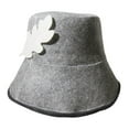thumbnail image 3 of Gorro de fieltro para sauna shamjiam Gris tradicional resistente portátil, 3 of 8