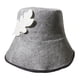 thumbnail image 3 of Gorro de fieltro para sauna, accesorios para baño, buena absorción de agua, lavado a mano recomendado Gris, 3 of 9