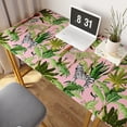 thumbnail image 4 of VEELIKE Pink Tropical Peel and Stick Wallpaper Palm Trees Zebra Jungle Wallpaper for  Room Nursery 17.7''x118'' Self Adhesive Pink Contact Paper for Cabinets Shelf Liners Removable Animals Mural, 4 of 7