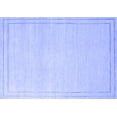 thumbnail image 1 of Ahgly Company Machine Washable Indoor Rectangle Solid Blue Modern Area Rugs, 5' x 7', 1 of 4
