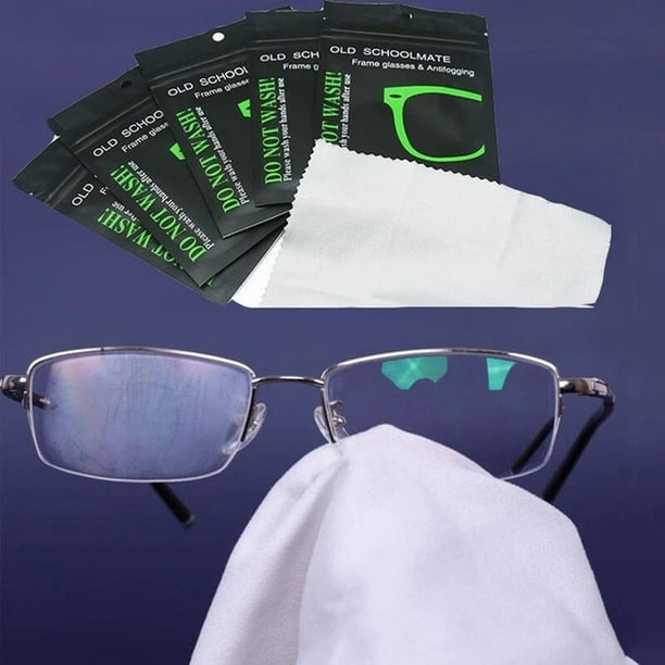 30 pièces réutilisables anti-buée lunettes lingettes daim pré-humidifié  anti-buée lentille tissu désembueur lunettes essuyer lunettes prévenir la  buée 