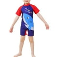thumbnail image 1 of Combinaison de Bain Garçon Séchage Rapide Manches Courtes Surf Plage pour 3-12 Ans, 1 of 8