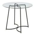 thumbnail image 6 of LumiSource Black Steel, Clear Glass Cece Dinette Table, 6 of 7