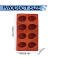 thumbnail image 4 of Shiogb Cavity Easter Egg Shape Silicone Mold, 1-Piece Food Grade Baking Mold for Diy Cake Decoration, Candy and Bread, Holiday Baking Tool, Brick Red, 4 of 10