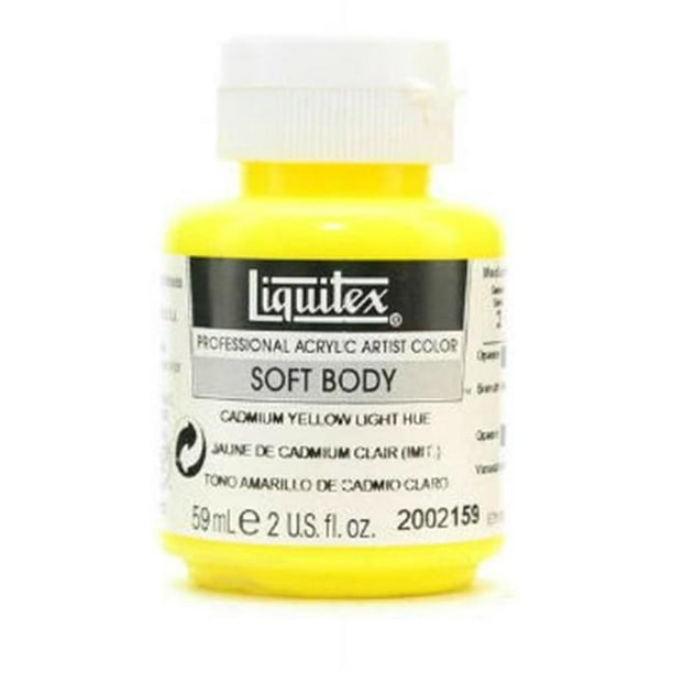 Liquitex 2002159 Pot de Couleur Acrylique Professionnel à Corps Souple de 2 oz - Pack de 3 Teintes Claires Jaune Cadmium