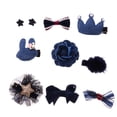 thumbnail image 1 of 10pcs / Set Pequeña Decoración de La Horquilla de La Horquilla Del cabellero Del Paño para Azul oscuro, 1 of 7