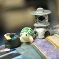 thumbnail image 4 of Flmtop 3 Pcs/set Figurines d'Animaux en Résine Imitation Haute Collection Micro Paysage Décor Miniature pour Maison Bureau, 4 of 9