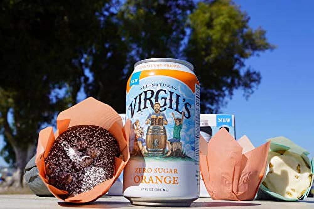 Virgils 320798 72 oz Zero Sugar Orange Soda, 6 Per Pack - Pack of 4