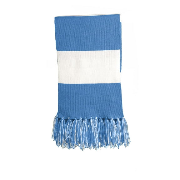 Sport-Tek Spectator Scarf. Sta02 , STA02 , Carolina Blue/ White , One Size