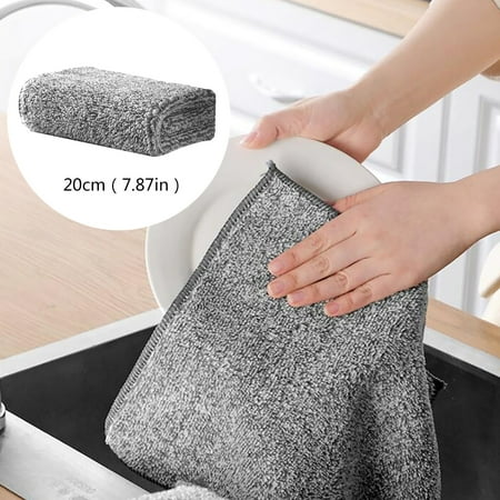 

MRULIC Wipes 1 Piece Of Dish Towels Drying Dish Cloths Premium Coral Fleece Kitchen Towels Super Absorbent And Fast Cleaning Cloths Nonstick Oil Lint Free Reusable Kit + A
