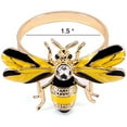 thumbnail image 4 of Set of 20 Bee Napkin Buckle Napkin Ring Alloy Insect Diamond Buckle Paper Towels Napkin Holder,20 x Bee Napkin Buckle,yellow, 4 of 9