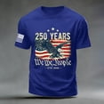 thumbnail image 5 of Leey-World Usa 250th Anniversary Shirts Eagle and Flag 250 Years 1776-2026 250th Birthday T-Shirt(Blue,S), 5 of 5