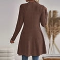 thumbnail image 5 of Enjoytime Cardigan for Women Open Front Long Sleeve Long Cardigans Fall Winter Warm Cozy Casual Ribbed Knit Sweater Coat, 5 of 5