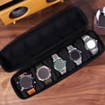 thumbnail image 4 of Caja de almacenamiento para reloj Sunnimix 5 ranuras Almohada de reloj separada Negra, 4 of 8