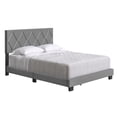 thumbnail image 4 of Skyline Decor Upholstered Linen Platform Bed, Full, Gray, 4 of 5