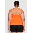 thumbnail image 6 of Womens Plus Size Seamless Ribbed V Neck Cami, 6 of 6