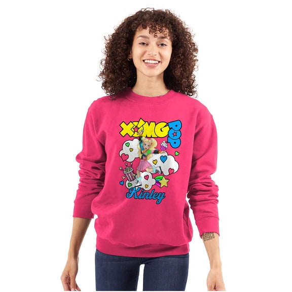 XOMG POP Kinley in Clouds Cartoon Women Plus Size Crewneck Sweatshirt Brisco Brands 2X