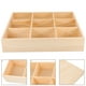 thumbnail image 3 of Organizador de cajones con múltiples compartimentos para calcetines, ropa interior, llaves y accesorios. Caja de almacenamiento de madera para armario y tocador de dormitorio., 3 of 7