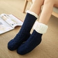 thumbnail image 2 of LckLvx Slipper Socks for Women with Gripper Winter Non-Slip Thick Fuzzy Warm Socks Home Socks Christmas Gift, 2 of 4