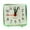 Green, variant on Moocorvic Square Mini Cute Alarm Clock Bedroom Desk Small Bed Compact Travel Quartz Beep Alarm Clock Cute Portable Fashion Clock for Student Nursery Office Decoration,